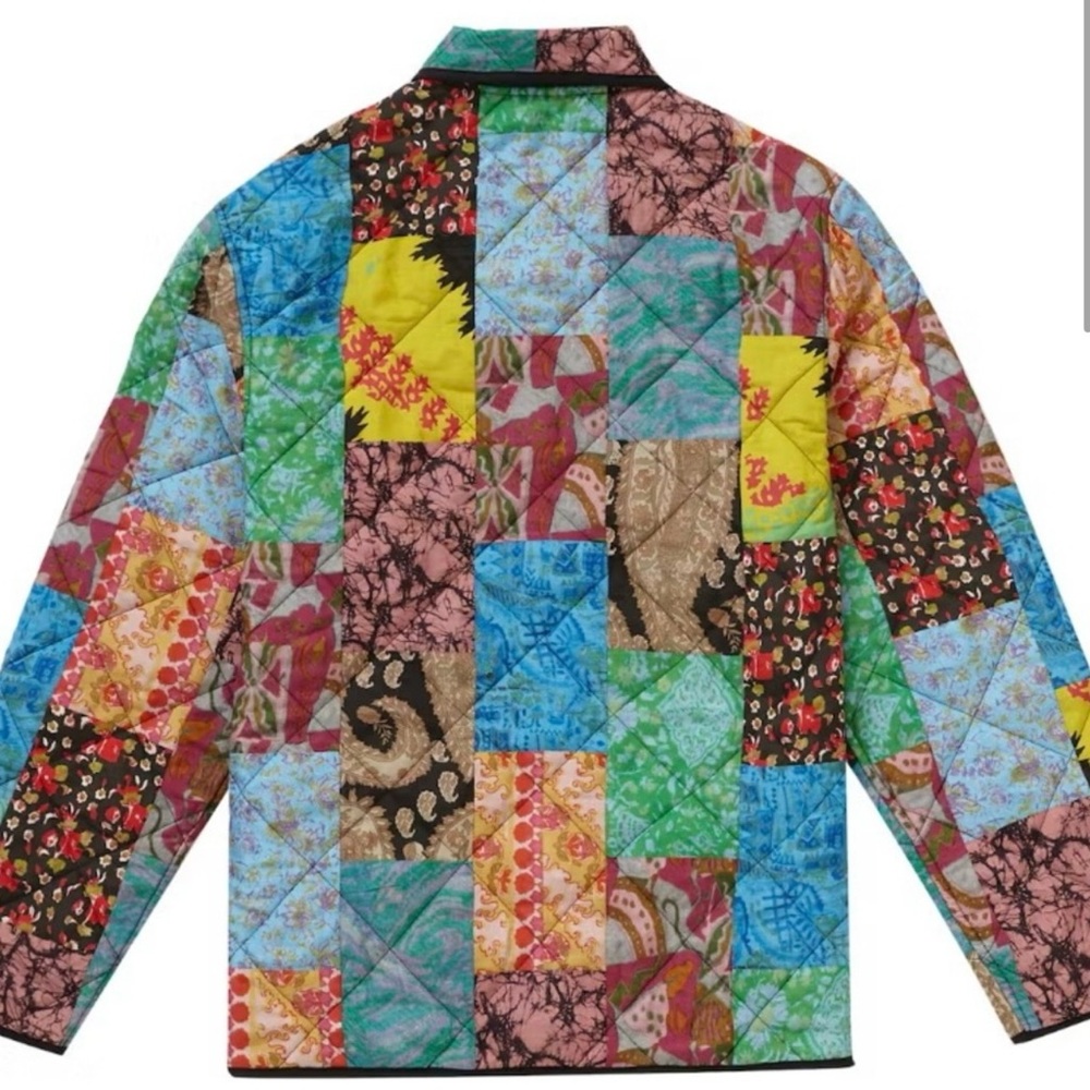 Supreme Reversible Patchwork Quilted Jacket Xl - image 2
